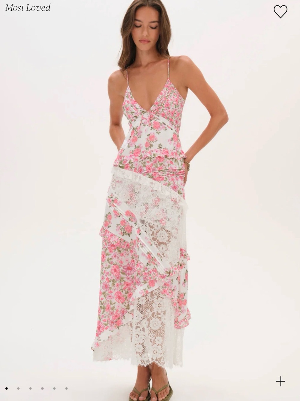 For Love & Lemons Rosalyn Maxi Dress Size Medium